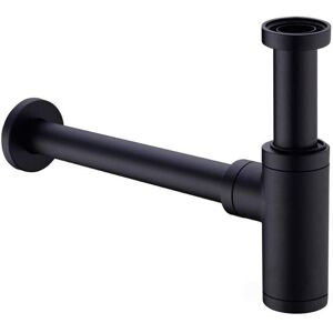 QUALITY MAKER Laiton Siphon De Lavabo, Universel Syphon Avec 200mm Tube D'Extension, 1 1/4 X 32mm Réglable Sifon Anti Odeur Anti-fuite, Noir Mat - Publicité QUALITY MAKER Laiton Siphon De Lavabo, Universel Syphon Avec 200mm Tube D'Extension, 1 1/4 X 32mm Réglable Sifon Anti Odeur Anti-fuite, Noir Mat - Publicité