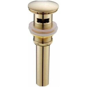 OEM Moderne Pop-up Rétro Bouchon Bonde De Lavabo Vidange Clic-clac Avec Trop-plein En Laiton Doré Universel Valve Draineur D’evier Vasque Siphon Avec Trou De Débordement Poli- Avec Trop-plein - Publicité OEM Moderne Pop-up Rétro Bouchon Bonde De Lavabo Vidange Clic-clac Avec Trop-plein En Laiton Doré Universel Valve Draineur D’evier Vasque Siphon Avec Trou De Débordement Poli- Avec Trop-plein - Publicité