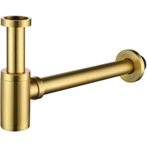 SJQKA Siphon En P Moderne En Laiton Doré Foncé De 1 1/4 Po, Kit De Siphon En P Pour Évier, Couleur Bronze Champagne. Rd-83888-cb - Publicité SJQKA Siphon En P Moderne En Laiton Doré Foncé De 1 1/4 Po, Kit De Siphon En P Pour Évier, Couleur Bronze Champagne. Rd-83888-cb - Publicité