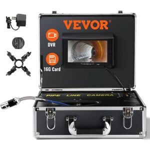 Camera Inspection Canalisation 40 m Endoscope deEcran 7'' avec Enregistreur dvr Etanche IP68 12 led Reglables Carte sd 16 Go pour Conduit Tuyaux Egout Maison Evacuation des Eaux Usee Plomberie - Vevor - Publicité