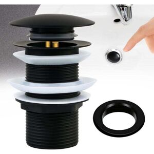 Zvd - Bonde De Lavabo Sans Trop Plein - Bonde De Vidange Pop-up Valve Universel, Bonde De Lavabo Clic Clac Anti-blocage, Bonde De Vidage Lavabo Plein Laiton, Bouchon Lavabo Noir Salle De B - Publicité Zvd - Bonde De Lavabo Sans Trop Plein - Bonde De Vidange Pop-up Valve Universel, Bonde De Lavabo Clic Clac Anti-blocage, Bonde De Vidage Lavabo Plein Laiton, Bouchon Lavabo Noir Salle De B - Publicité