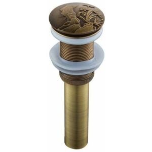 Zvd - Bonde De Vidage Lavabo Automatique Push Open Pour Lavabo ,bouchon De Vidage En Laiton Antique Clic-clac Pop-up Sans Trop-plein ,système De Vidage Accessoire De Salle De Bain Universel, - Publicité Zvd - Bonde De Vidage Lavabo Automatique Push Open Pour Lavabo ,bouchon De Vidage En Laiton Antique Clic-clac Pop-up Sans Trop-plein ,système De Vidage Accessoire De Salle De Bain Universel, - Publicité