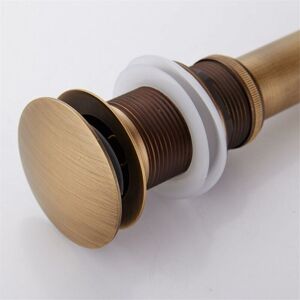 Zvd- Pop-up Rétro Bouchon Bonde De Lavabo Vidange Clic-clac Sans Trop-plein En Laiton Bronzé Universel Valve Draineur Devier Vasque Siphon Sans Trou De Débordement Poli- Sans Trop-plein - Publicité Zvd- Pop-up Rétro Bouchon Bonde De Lavabo Vidange Clic-clac Sans Trop-plein En Laiton Bronzé Universel Valve Draineur Devier Vasque Siphon Sans Trou De Débordement Poli- Sans Trop-plein - Publicité