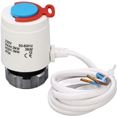 LBVIE Remplacement De Vanne De Radiateur Pour Chauffage Au Sol, Actionneur Thermostatique Électrique Pour Collecteur D'Eau Chaude, M30 X 1,5 Mm, 230 V Ca - Publicité LBVIE Remplacement De Vanne De Radiateur Pour Chauffage Au Sol, Actionneur Thermostatique Électrique Pour Collecteur D'Eau Chaude, M30 X 1,5 Mm, 230 V Ca - Publicité