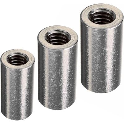OEM Manchon Fileté M10, Lot De 25, Manchon De Raccordement Femelle Pour Tuyau En Acier, Tige Filetée, Écrou Rond Long, Manchon De Raccordement En Acier, Raccord De Plomberie, Réducteur De Pression - Publicité OEM Manchon Fileté M10, Lot De 25, Manchon De Raccordement Femelle Pour Tuyau En Acier, Tige Filetée, Écrou Rond Long, Manchon De Raccordement En Acier, Raccord De Plomberie, Réducteur De Pression - Publicité