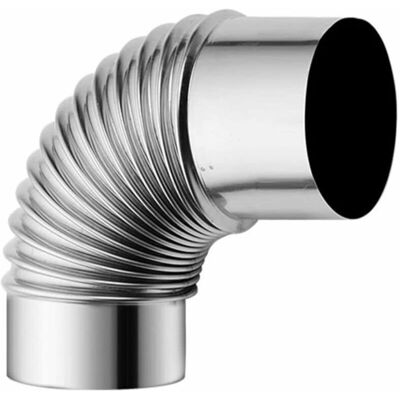 ULISEM Tuyau De Cheminée Inox 60 Mm – Coude 90° Pour Poêle À Bois, Usage Intérieur/extérieur, 1 Pièce - Publicité ULISEM Tuyau De Cheminée Inox 60 Mm – Coude 90° Pour Poêle À Bois, Usage Intérieur/extérieur, 1 Pièce - Publicité