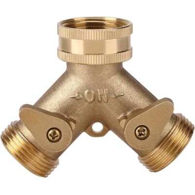 MOXIE 3/4 Connecteur Robinet Y Forme Raccord Robinet Tuyau Adaptateur De Robinet 2 Voies En Laiton Tuyau Adaptateur Col De Cygne Tuyau D'Arrosage Vanne Connecteur Pour L'Irrigation De Jardin En Plein Air - Publicité MOXIE 3/4 Connecteur Robinet Y Forme Raccord Robinet Tuyau Adaptateur De Robinet 2 Voies En Laiton Tuyau Adaptateur Col De Cygne Tuyau D'Arrosage Vanne Connecteur Pour L'Irrigation De Jardin En Plein Air - Publicité