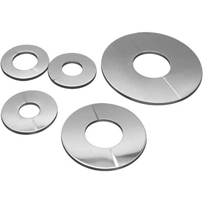 ALVIOR Rosace Murale - Acier Inoxydable - Pour Tuyau 51 Mm / 35 Mm / 24 Mm - Fixation Adhésive - Lot De 5 - Publicité ALVIOR Rosace Murale - Acier Inoxydable - Pour Tuyau 51 Mm / 35 Mm / 24 Mm - Fixation Adhésive - Lot De 5 - Publicité
