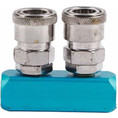 ABYSSE Raccord Rapide Pneumatique Femelle 12 Mm Pour Tuyau D'Air, Filetage Pt1/4 (2 Voies) - Publicité ABYSSE Raccord Rapide Pneumatique Femelle 12 Mm Pour Tuyau D'Air, Filetage Pt1/4 (2 Voies) - Publicité