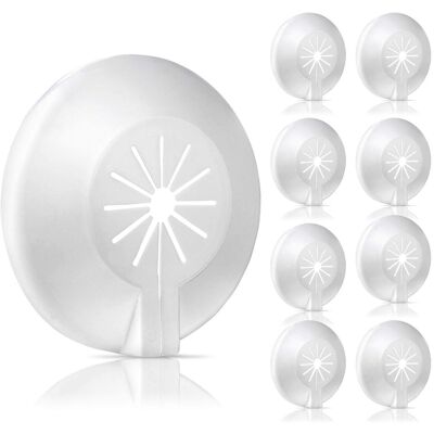ECLEANFY Lot De 8 Rosaces Pour Radiateur, Cache-tuyau, Rosace De Valve En Plastique Pour Diamètres De 8 À 22 Mm, Montage Ultra-rapide - Publicité ECLEANFY Lot De 8 Rosaces Pour Radiateur, Cache-tuyau, Rosace De Valve En Plastique Pour Diamètres De 8 À 22 Mm, Montage Ultra-rapide - Publicité