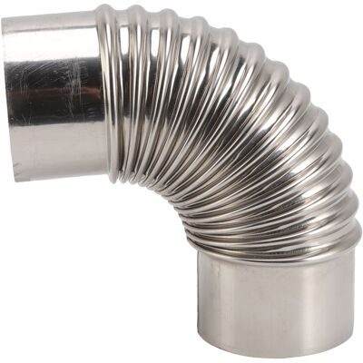 MCKENSA Coude En Acier Inoxydable Pour Conduit De Cheminée De Poêle, Coude À 90 Degrés, Adaptateur De Conduit De Cheminée - Publicité MCKENSA Coude En Acier Inoxydable Pour Conduit De Cheminée De Poêle, Coude À 90 Degrés, Adaptateur De Conduit De Cheminée - Publicité