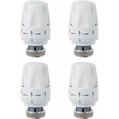 OEM Tête De Radiateur, 4 Pièces Tête De Vanne De Radiateur, M30 X 1.5 Robinet Thermostatique Radiateur, Tête Thermostatique Pour Lavabo Salle De Bain Wc - Publicité OEM Tête De Radiateur, 4 Pièces Tête De Vanne De Radiateur, M30 X 1.5 Robinet Thermostatique Radiateur, Tête Thermostatique Pour Lavabo Salle De Bain Wc - Publicité