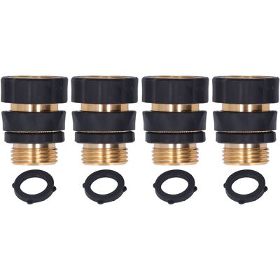 TOIVIZE Lot De 4 Adaptateurs Pour Tuyaux De Jardin Avec Joints En Caoutchouc - Connexion Rapide Brass 3/4 Pouce - Manomano - Publicité TOIVIZE Lot De 4 Adaptateurs Pour Tuyaux De Jardin Avec Joints En Caoutchouc - Connexion Rapide Brass 3/4 Pouce - Manomano - Publicité