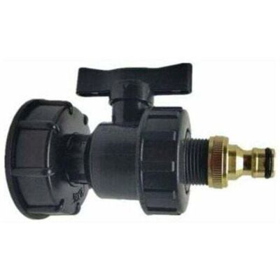 ABYSSE Adaptateur Ibc, Raccords De Réservoir Ibc S60x6 - Kits De Raccords D'Eau De Sortie De Tuyau Barbelé (s60 X 6 + Vanne + Raccord 3/4 - Publicité ABYSSE Adaptateur Ibc, Raccords De Réservoir Ibc S60x6 - Kits De Raccords D'Eau De Sortie De Tuyau Barbelé (s60 X 6 + Vanne + Raccord 3/4 - Publicité