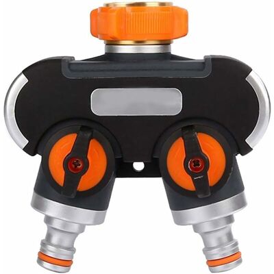 ENLENK Pièces Et Raccords Répartiteur En 2 Voies, Séparateur De Tuyau Tuyau D'Arrosage Splitter Débit D'Eau Réglable Et Verrouillable, Distributeur Pour L'Irrigation Du Jardin(fil Européen 3/4) - Publicité ENLENK Pièces Et Raccords Répartiteur En 2 Voies, Séparateur De Tuyau Tuyau D'Arrosage Splitter Débit D'Eau Réglable Et Verrouillable, Distributeur Pour L'Irrigation Du Jardin(fil Européen 3/4) - Publicité