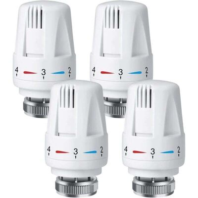OEM 4 Pièces Tete Thermostatique Radiateur, Tête De Vanne De Radiateur, Robinet Thermostatique Radiateur, M30 X 1,5 Tête De Thermostat - Publicité OEM 4 Pièces Tete Thermostatique Radiateur, Tête De Vanne De Radiateur, Robinet Thermostatique Radiateur, M30 X 1,5 Tête De Thermostat - Publicité