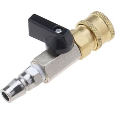 OEM Vanne À Boisseau Sphérique Pneumatique 1/4' Raccord Rapide Fileté Mâle 1/4' Laiton Et Acier Inoxydable Résistant À La Corrosion - Publicité OEM Vanne À Boisseau Sphérique Pneumatique 1/4' Raccord Rapide Fileté Mâle 1/4' Laiton Et Acier Inoxydable Résistant À La Corrosion - Publicité