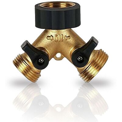Scotch Robinet Double Machine A Laver, Répartiteur Raccord Robinet Tuyau D'Arrosage En Y 2 Double En Laiton Robuste Voies Pour Tuyaux D'Alimentation 3/4, Robinet Exterieur, - Publicité Scotch Robinet Double Machine A Laver, Répartiteur Raccord Robinet Tuyau D'Arrosage En Y 2 Double En Laiton Robuste Voies Pour Tuyaux D'Alimentation 3/4, Robinet Exterieur, - Publicité