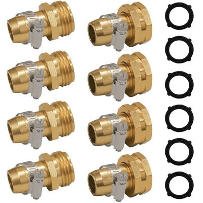 OEM Connecteurs De Service De Tuyau D'Arrosage Avec Clips Pour Raccords De Tuyau D'Arrosage 3/4" Ou 5/8", Lot De 4 - Publicité OEM Connecteurs De Service De Tuyau D'Arrosage Avec Clips Pour Raccords De Tuyau D'Arrosage 3/4" Ou 5/8", Lot De 4 - Publicité