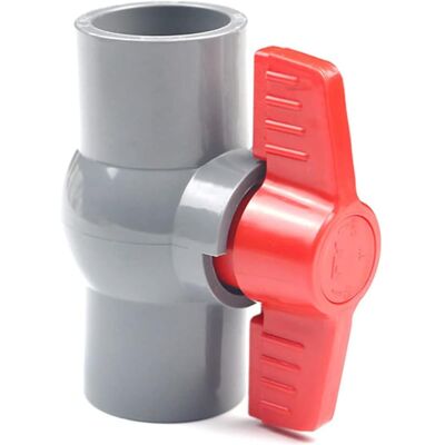 GRASSLIN 1 Robinet À Boisseau Sphérique Pvc, Connecteur Droit, Diamètre 32 Mm, Pour Irrigation Et Plomberie - Publicité GRASSLIN 1 Robinet À Boisseau Sphérique Pvc, Connecteur Droit, Diamètre 32 Mm, Pour Irrigation Et Plomberie - Publicité