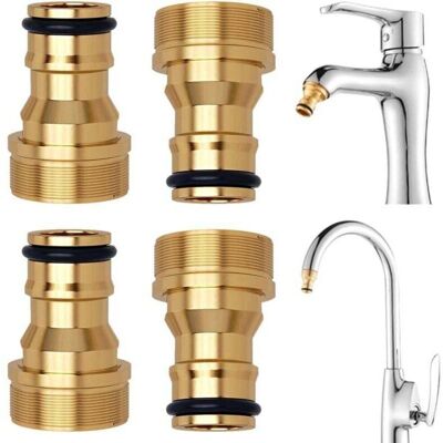 Scotch Adaptateur Universel De Robinet Raccord Rapide Pour Tuyau D'Arrosage Lot De 4 Pièces - Publicité Scotch Adaptateur Universel De Robinet Raccord Rapide Pour Tuyau D'Arrosage Lot De 4 Pièces - Publicité