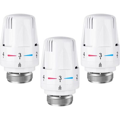 CONWHZC 3pcs Tête De Radiateur Thermostatique, Tête Thermostatique, Raccord M30 X 1,5,tête Thermostatique Intelligente Pour Thermostat Intelligent Et Pack Chauffage Collectif - Publicité CONWHZC 3pcs Tête De Radiateur Thermostatique, Tête Thermostatique, Raccord M30 X 1,5,tête Thermostatique Intelligente Pour Thermostat Intelligent Et Pack Chauffage Collectif - Publicité