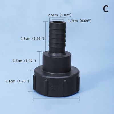AQUAFORGE Adaptateur Pour Réservoir Ibc D'Eau De 1/2" À 2", Adaptateur Pour Tuyau D'Arrosage, Connecteur Pour Robinet C - Publicité AQUAFORGE Adaptateur Pour Réservoir Ibc D'Eau De 1/2" À 2", Adaptateur Pour Tuyau D'Arrosage, Connecteur Pour Robinet C - Publicité