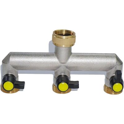 Scotch Raccord De Machine À Laver À 3 Voies En Y, Distributeur À Trois Voies De 3/4 Pouce, Adaptateur De Robinet De Tuyau En Laiton, Tuyau D'Arrosage - Publicité Scotch Raccord De Machine À Laver À 3 Voies En Y, Distributeur À Trois Voies De 3/4 Pouce, Adaptateur De Robinet De Tuyau En Laiton, Tuyau D'Arrosage - Publicité