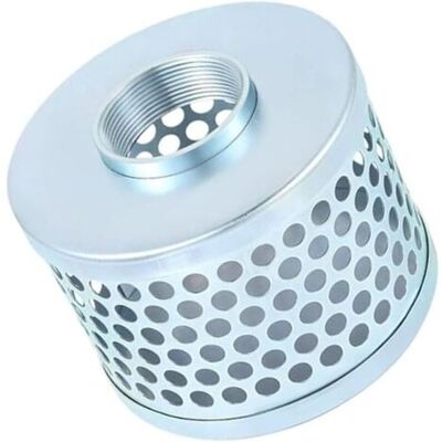 ABYSSE Filtre D'Aspiration Pour Pompes, Panier En Acier Plaqué Carbone, Bloque Efficacement Les Débris Pour Réduire Efficacement Les Solides, Filtre Passoire - Publicité ABYSSE Filtre D'Aspiration Pour Pompes, Panier En Acier Plaqué Carbone, Bloque Efficacement Les Débris Pour Réduire Efficacement Les Solides, Filtre Passoire - Publicité