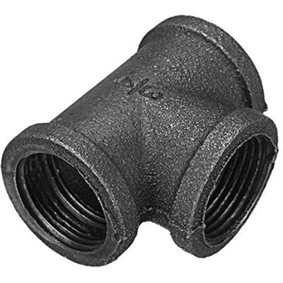 ENLENK 3/4''té Égal 3 Tuyaux En Fonte Malléable Tuyaux Noirs Raccords Connecteur De Tube Femelle - 3/4 Pouces,dn20(2 Pcs) - Publicité ENLENK 3/4''té Égal 3 Tuyaux En Fonte Malléable Tuyaux Noirs Raccords Connecteur De Tube Femelle - 3/4 Pouces,dn20(2 Pcs) - Publicité