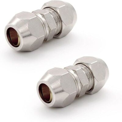 OEM 2 Pièces Raccord Olive 8mm Gaz, Argent Tuyau Pneumatique Raccord, Cuivre Nickelé Tube -double Droite Connecteur Rapide, Convient Pour Plomberie, Compresseur D'Air-dou - Publicité OEM 2 Pièces Raccord Olive 8mm Gaz, Argent Tuyau Pneumatique Raccord, Cuivre Nickelé Tube -double Droite Connecteur Rapide, Convient Pour Plomberie, Compresseur D'Air-dou - Publicité