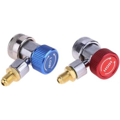 ABYSSE Lot De 2 Raccords Rapides Pour Climatisation Automobile R134a Pour Systèmes De Climatisation Haute Et Basse Pression - Publicité ABYSSE Lot De 2 Raccords Rapides Pour Climatisation Automobile R134a Pour Systèmes De Climatisation Haute Et Basse Pression - Publicité