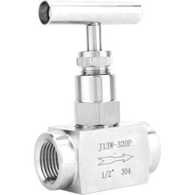 LBVIE Vanne À Aiguille Droite En Acier Inoxydable Bspp À Filetage Femelle Pour La Transmission D'Eau (1/2 Po) - Publicité LBVIE Vanne À Aiguille Droite En Acier Inoxydable Bspp À Filetage Femelle Pour La Transmission D'Eau (1/2 Po) - Publicité