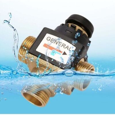 OEM Vanne De Mélange Thermostatique En Laiton Dn20 À 3 Voies Avec Filetmâle, Idéale Pour Chauffe-eau Solaire Et Système Sanitaire, Durable - Publicité OEM Vanne De Mélange Thermostatique En Laiton Dn20 À 3 Voies Avec Filetmâle, Idéale Pour Chauffe-eau Solaire Et Système Sanitaire, Durable - Publicité