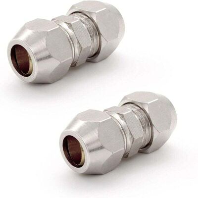 OEM 2 Pièces Raccord Olive 8mm Gaz, Argent Tuyau Pneumatique Raccord, Cuivre Nickelé Tube -double Droite Connecteur Rapide, Convient Pour Plomberie, Compresseur D'Air-dou - Publicité OEM 2 Pièces Raccord Olive 8mm Gaz, Argent Tuyau Pneumatique Raccord, Cuivre Nickelé Tube -double Droite Connecteur Rapide, Convient Pour Plomberie, Compresseur D'Air-dou - Publicité