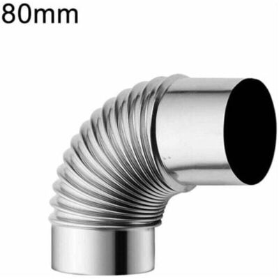 OEM Tuyau De Cheminée Coudé À 90 Degrés En Acier Inoxydable Pour Poêle À Fumée,80mm - Publicité OEM Tuyau De Cheminée Coudé À 90 Degrés En Acier Inoxydable Pour Poêle À Fumée,80mm - Publicité