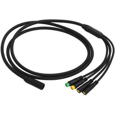 ABYSSE Câble De Conversion Étanche Pour Moteur De Vélo 1 Vers 4, Rallonge Pour Moteur Central Bafang Bbs01 Bbs02, 1,2 M (3,9 Pi) - Publicité ABYSSE Câble De Conversion Étanche Pour Moteur De Vélo 1 Vers 4, Rallonge Pour Moteur Central Bafang Bbs01 Bbs02, 1,2 M (3,9 Pi) - Publicité