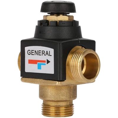MOXIE Mitigeur Thermostatique Pour Chauffe-eau Solaire En Laiton ¨¤ Filetage Male 3 Voies Dn20, Mitigeur Thermostatique - Publicité MOXIE Mitigeur Thermostatique Pour Chauffe-eau Solaire En Laiton ¨¤ Filetage Male 3 Voies Dn20, Mitigeur Thermostatique - Publicité