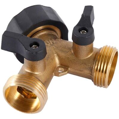 ENLENK Robinet De Jardin Tuyau À Trois Voies Inverseur En Laiton Tuyau D'Eau Un Point Deux Deux Voies Type Y - Publicité ENLENK Robinet De Jardin Tuyau À Trois Voies Inverseur En Laiton Tuyau D'Eau Un Point Deux Deux Voies Type Y - Publicité