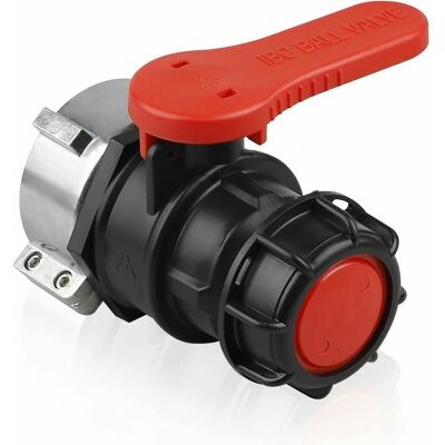 ALVIOR Robinet Ibc - Vanne À Bille Pour Réservoir Ibc - Raccord Entrée 75 Mm Sortie Dn50 - Polyéthylène Haute Densité Et Aluminium - 1 Pièce - Publicité ALVIOR Robinet Ibc - Vanne À Bille Pour Réservoir Ibc - Raccord Entrée 75 Mm Sortie Dn50 - Polyéthylène Haute Densité Et Aluminium - 1 Pièce - Publicité