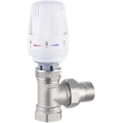 RICEEL 1/2 "(15×21) Robinet Thermostatique + Robinet De Retour Kit Complet, Raccord Étanche, Régulateur De Radiateur, Coude En Équerre, Blanc, Sonde Liquide, Protection Anti-gel - Publicité RICEEL 1/2 "(15×21) Robinet Thermostatique + Robinet De Retour Kit Complet, Raccord Étanche, Régulateur De Radiateur, Coude En Équerre, Blanc, Sonde Liquide, Protection Anti-gel - Publicité