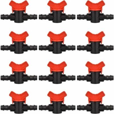 ABYSSE 12 Pcs Robinet De Jardin Pour Tuyau, Tuyau Vanne D'Irrigation 16 16mm Robinet D'Arrêt Raccord En Plastique Pour Le Contrôle Extérieur De La Vanne D'Eau De Jardin (noir + Rouge) - Publicité ABYSSE 12 Pcs Robinet De Jardin Pour Tuyau, Tuyau Vanne D'Irrigation 16 16mm Robinet D'Arrêt Raccord En Plastique Pour Le Contrôle Extérieur De La Vanne D'Eau De Jardin (noir + Rouge) - Publicité