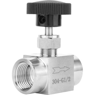 LBVIE Vanne À Aiguille Droite En Acier Inoxydable Bspp À Filetage Femelle Pour Transmission D'Eau, De Gaz Et De Pétrole (type D) - Publicité LBVIE Vanne À Aiguille Droite En Acier Inoxydable Bspp À Filetage Femelle Pour Transmission D'Eau, De Gaz Et De Pétrole (type D) - Publicité