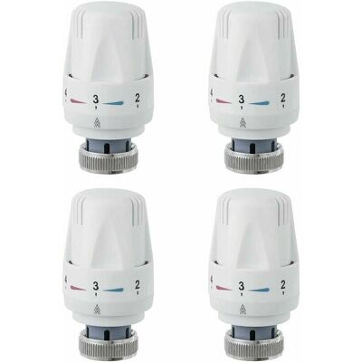 OEM Tête De Radiateur, 4 Pièces Tête De Vanne De Radiateur, M30 X 1.5 Robinet Thermostatique Radiateur, Tête Thermostatique Pour Lavabo Salle De Bain Wc - Publicité OEM Tête De Radiateur, 4 Pièces Tête De Vanne De Radiateur, M30 X 1.5 Robinet Thermostatique Radiateur, Tête Thermostatique Pour Lavabo Salle De Bain Wc - Publicité