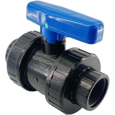 GRASSLIN 1 Vanne À Sphère, Filetage Femelle 1 Pouce, Pvc Robuste, Contrôle Eau, Irrigation Jardin - Publicité GRASSLIN 1 Vanne À Sphère, Filetage Femelle 1 Pouce, Pvc Robuste, Contrôle Eau, Irrigation Jardin - Publicité