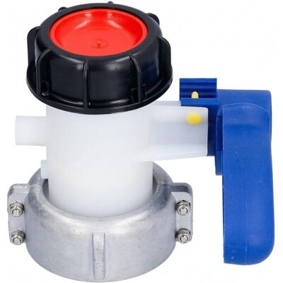 WANYISHUN Vanne Pour Ibc (grv), Robinet À Filetage Grossier Dn50 (75 Mm) – Vanne De Remplacement En Abs Et Alliage D'Aluminium Pour Réservoirs Ibc Et Fûts Chimiques - Publicité WANYISHUN Vanne Pour Ibc (grv), Robinet À Filetage Grossier Dn50 (75 Mm) – Vanne De Remplacement En Abs Et Alliage D'Aluminium Pour Réservoirs Ibc Et Fûts Chimiques - Publicité