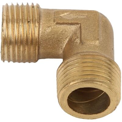 MOXIE Sjlerst Raccord Coudé Pour Compresseur D'Air, Clapet Anti-retour En Laiton Forgé À Filetage Mâle À 90 Degrés G 3/8"x G 3/8" Raccord De Tuyau - Publicité MOXIE Sjlerst Raccord Coudé Pour Compresseur D'Air, Clapet Anti-retour En Laiton Forgé À Filetage Mâle À 90 Degrés G 3/8"x G 3/8" Raccord De Tuyau - Publicité