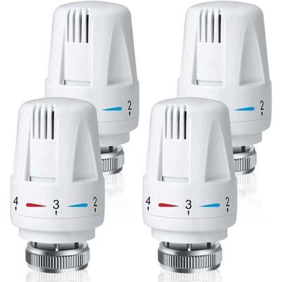 OEM Lot De 4 Vanne Thermostatique Radiateur, Tête Thermostatique Radiateur M30 X 1,5, Robinet Thermostatique Radiateur Pour La Maison Et Le Bureau, Remplacement De Thermostat De Radiateur-crezuo - Publicité OEM Lot De 4 Vanne Thermostatique Radiateur, Tête Thermostatique Radiateur M30 X 1,5, Robinet Thermostatique Radiateur Pour La Maison Et Le Bureau, Remplacement De Thermostat De Radiateur-crezuo - Publicité