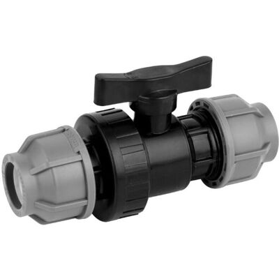 OEM Raccord De Plomberie Mdpe Pour Tuyaux D'Eau, Manchon 25mm X 25mm Avec Vanne À Bille, Pour Tuyau Mdpe En Plastique, 10 Bar, Température Max. 45°c, Raccords À Compression - Publicité OEM Raccord De Plomberie Mdpe Pour Tuyaux D'Eau, Manchon 25mm X 25mm Avec Vanne À Bille, Pour Tuyau Mdpe En Plastique, 10 Bar, Température Max. 45°c, Raccords À Compression - Publicité