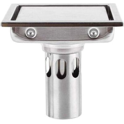 ABYSSE Siphon De Sol Carré 110 Mm En Acier Inoxydable 304 Avec Filtre À Cheveux Pour Carrelage, Anti-obstruction, Anti-odeur, Cuisine, Salle De Bain, Grand Diamètre, Toilettes, Balcon - Publicité ABYSSE Siphon De Sol Carré 110 Mm En Acier Inoxydable 304 Avec Filtre À Cheveux Pour Carrelage, Anti-obstruction, Anti-odeur, Cuisine, Salle De Bain, Grand Diamètre, Toilettes, Balcon - Publicité